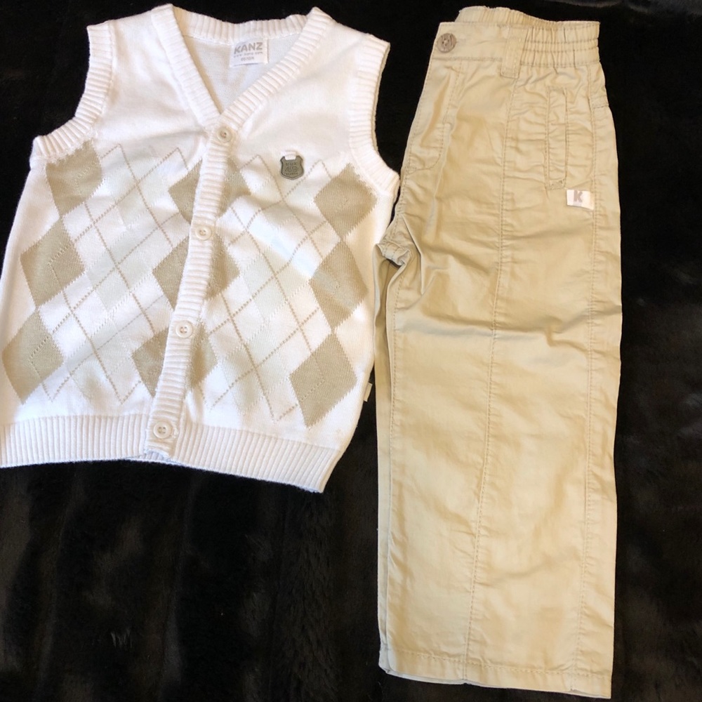 Kanz 2 piece set in tan